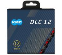 KMC X12 DLC Black/Red 126L cycle bike chain
