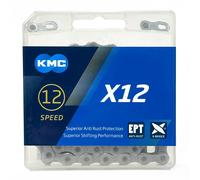 KMC X12 EPT 12-Speed Chain, Dark Silver, 126 Links