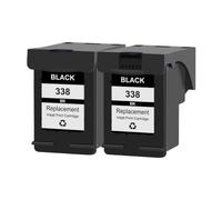 Kmcyinks 338 343 Cartucce di inchiostro Sostituzione per 338 343 Works with OfficeJet 6200 6210 7210 7310 Photosmart C3100 C3110 C3150 C3180 Stampanti(2BK)