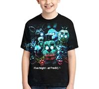 Kmehsv FNAF_World Top Moda Maglietta per Bambini Maglietta Grafica Manica Corta t-Shirt Ragazzi Ragazze