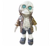 KMFASVX 2025 New Resin Figurine di Scheletro,Statua di Scheletro per Halloween,Decorazione da Scrivania o Mensola, Uomo Donna, Arredo Casa Stile Horror (D)