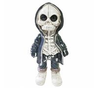 KMFASVX 2025 New Resin Figurine di Scheletro,Statua di Scheletro per Halloween,Decorazione da Scrivania o Mensola, Uomo Donna, Arredo Casa Stile Horror (A)