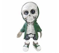 KMFASVX 2025 New Resin Figurine di Scheletro,Statua di Scheletro per Halloween,Decorazione da Scrivania o Mensola, Uomo Donna, Arredo Casa Stile Horror (C)