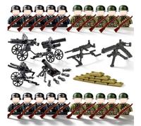 KMFASVX Kit Soldati Action Figures, 56 Mini Figure Pacchetto di armi WW2 Set,Perfetto per Appassionati di Storia e Collezionisti da Battaglia