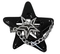 KMGDM 1 x 2 x fermagli per capelli a forma di stella per ragazze, bellissimi accessori, catena decorativa antiscivolo