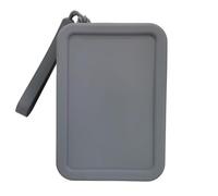 KMGDM Beauty case da viaggio in silicone per cosmetici organizzato impermeabile da donna con manico facile da impugnare per donne, Grigio scuro, 13x9x4.5cm, come da immagine