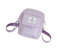 KMGDM Borsa a tracolla da donna alla moda, tinta unita, borsa a tracolla in stile giapponese, piccola borsa per tutti i giorni, Lavanda, 17x6x20cm