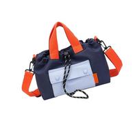 KMGDM Borsa a tracolla moderna bicolore leggera in nylon con tracolla ergonomica regolabile multi funzionale spazi di archiviazione borsa a tracolla a contrasto alla moda, A