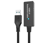 KMGDM Cavo USB 3.0 per stampante con connettori USB-A a USB-B, 10 m | Conduttori in rame, schermatura a strati, corpo flessibile del cavo per instradamento e scanner stampante di stoccaggio