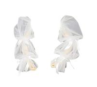 KMGDM Maniche lunghe in tulle per abito da sposa maniche decorative camicia abito da vescovo decorativo lungo elegante abito da ballo copre