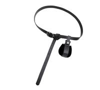 KMGDM Marsupio regolabile in pelle PU stile medievale per accessori costume cosplay e feste a tema, Nero , 2.5x168cm/2.2x18cm/2.7x15cm, CST075BK