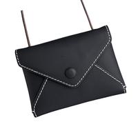 KMGDM Portamonete compatto a tracolla con tracolla piccola borsa per soldi tasche per il cambio tasche portachiavi sacchetti di stoccaggio per le donne, Nero , 9.7x1.5x7.5cm, come da immagine
