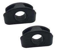 KMGDM Puleggia di guida di linea hardware per barche in nylon nero accessorio per rotta per linea marina liscia e uso di riparazione Ruota guida per barche Puleggia di instradamento marino in nylon