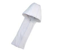 KMGDM Scaldacollo oversize antivento rimovibile con cappuccio in poliestere ispessito collare staccabile per attività all'aperto Collare con cappuccio staccabile, bianco, Taglia unica