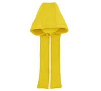 KMGDM Scaldacollo oversize antivento rimovibile con cappuccio in poliestere ispessito collare staccabile per attività all'aperto Collare con cappuccio staccabile, Giallo, Taglia unica