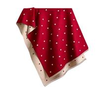KMGDM Sciarpa in cotone caldo con design a doppio lato con motivo a cuore per il freddo Scialle oversize avvolgente per le donne regalo sciarpa invernale a doppia faccia per le donne, Rosso, Taglia