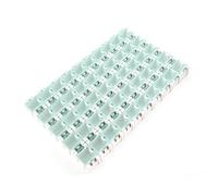 kmgfsd 50pcs Resistente all'acqua Componente Organizzatori Scatole Design Interbloccato Componente Scatole Personalizzabile Soluzione di archiviazione Robusto ABS Attrezzature di Laboratorio Sistemi