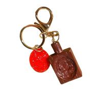 kmgfsd Multicolore Varietà Simulato Bottiglia di Bevanda Ornamenti Perfetto per Personalizzabile Negozio di Tè Temi Decori Miglioramento Olio Arance Succhi Portachiavi, B, Taglia unica