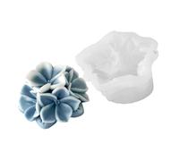 kmgfsd Ortensie dettagliate disegna il silicone per sapone e dessert facile da pulire fiore del silicone