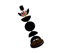 kmgfsd Supporto conico multiuso con stella solare e fiocco, adatto per tavolo da pranzo e camera da letto, supporto conico romantico a forma di stella