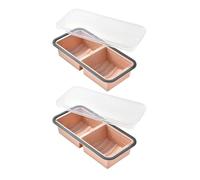 kmgfsd Vassoi in silicone con coperchio di tenuta multiuso Risposta Stampi in silicone per uso alimentare