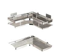 KMGUZRRWD 1 mensola triangolare piatta, senza trapano, impermeabile, rettangolare, per bagno e cucina (stile 1)