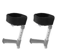 KMINA Cuscinetti per Stampelle Ortopediche (x2 Unità), Imbottitura Morbida con Polsino Chiuso Regolabile, Comfort per Impugnatura, Brevettato - Made in Europe