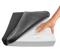 KMINA Cuscino Antidecubito per Sedia a Rotelle (41x41x7 cm), Memory Foam Viscoelastico ad Alta Densità, Fodera Traspirante e Rimovibile - Made in Europe