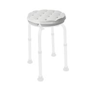 KMINA Cuscino Rotondo per Sgabello Doccia, Imbottito Impermeabile, Seduta Antiscivolo per Sedia o Sedile da Bagno - Made in Europe