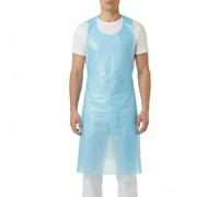 KMINA Grembiule Plastica Monouso (100 Pezzi) Polietilene LDPE, Impermeabile Galga 80, 107 x 69 cm Blu