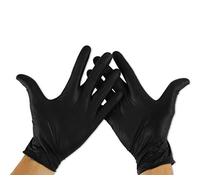 KMINA - Guanti Nitrile Monouso, Neri, Senza Polvere, Senza Latex (100, M)