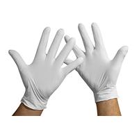 KMINA - Guanti Nitrile XL (x1 Pack 100 Unità), Monouso, Bianchi, senza Polvere, (SENZA LATEX)