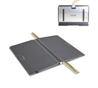 KMINA Rampa Salvaostacoli Pieghevole per Soglie di Porte e Terrazze (Dislivelli 4-5 cm) in Alluminio Antiscivolo, Portatile con Maniglia, per Sedia a Rotelle e Disabili