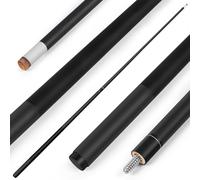 Kmise Bastone da Biliardo Professionale, 1 Bastone da Biliardo con Inchiostro Incorporato, 18, 19, 20 g, in Fibra di Vetro Composito di Grafite (Nero)