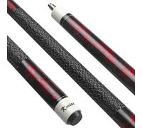 Kmise Ensemble de queues de Billard professionnelles en érable canadien, poignée améliorée en Fil de Lin Irlandais, Queue Rouge de 21 oz, idéale pour Les Sports de Bar