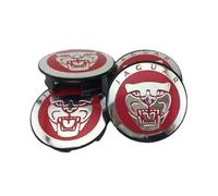 KMJGQWSC 4 Pezzi Coprimozzo per Jaguar E-Pace 2024-2025,Centrale Ruota Copertura Coprimozzi Auto Impermeabili Antipolvere Copricerchi Decorazione Accessori,A-Red