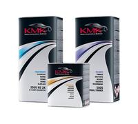 KMK Trasparente HS 2K 2:1 ANTIGRAFFIO con catalizzatore normale KIT da 7,5 L | Con diluente da 5 L | Professionale per carrozzeria