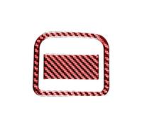 KMLONG Adesivi decorativi for scatola portaoggetti anteriore Co-Pilot, adatti for Nissan, X-TRAIL 2014-2018 adesivo per il rivestimento del cruscotto del pass(Red)