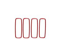 KMLONG Adesivi for pannello portaoggetti, adatti for Dodge, Journey 2009 2010 adesivo per il rivestimento del cruscotto del pass(Red)