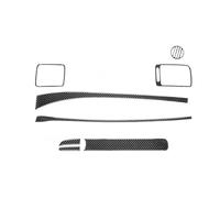 KMLONG Adesivi for rivestimento pannello Copilot, adatti for Civic, 8a generazione 2006-2011 adesivo per il rivestimento del cruscotto del pass(LHD Black)