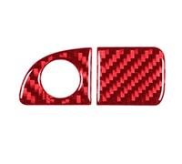 KMLONG Adesivo pannello interruttore serratura portaoggetti lato passeggero, adatto for Dodge, Charger 2015-2022 in fibra di carbonio LHD adesivo per il rivestimento del cruscotto del pass(E2)