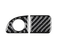 KMLONG Adesivo pannello interruttore serratura portaoggetti lato passeggero, adatto for Dodge, Charger 2015-2022 in fibra di carbonio LHD adesivo per il rivestimento del cruscotto del pass(E1)