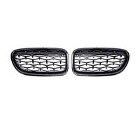 KMLONG Auto Paraurti Anteriore Griglia Griglie Stile Diamante Racing Griglia Misura for Serie 5 F10 F11 F18 520 523 525 530i M5 2010-2017 griglia di copertura del paraurti anteriore del veicolo(Gloss