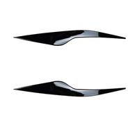 KMLONG Faro Sopracciglio Luce Palpebre Lampada Farifit for Ford Focus MK2.5 2008 2009 2010 2011 Copertura Auto Accessori Esterni Adesivi In ABS fari anteriori per auto(Gloss Black)