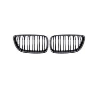 KMLONG Griglia anteriore for auto, adatta for serie 2, F22 F23 F87 M2 2014-2019 Accessorio for griglia da corsa Griglie a doppia linea nere lucide griglia di copertura del paraurti anteriore del veico