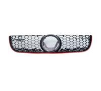 KMLONG Griglia del radiatore del paraurti anteriore dell'auto, adatta for Volkswagen, adatta for Polo, 2006-2009 Mesh Center Racing Griglie GTI Style Honeycomb Mesh griglia di copertura del paraurti a
