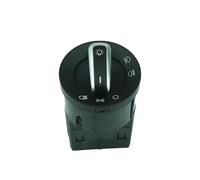 KMLONG Interruttore fari, adatto VW, adatto Golf, Jetta Bora Mk4 Passat B5 3B0941531 3BD941531A interruttore fendinebbia anteriore del veicolo(With Chrome)
