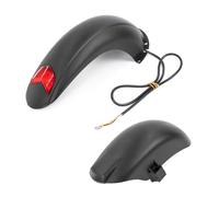 KMLONG Parafango anteriore posteriore for scooter elettrico, adatto for KuGoo, M4, parafanghi da 10 pollici, parti di ricambio for pneumatici anteriori con kit luci freno supporto parafango scooter