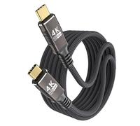 KMMXXCPM Cavo USB C lungo 3 metri Compatibile con Thunderbolt 3,Cavo Type-C 3 m Ricarica Rapida PD3.0 100W/20V/5A,USBC 3.1 10Gbps Trasferimento Dati,Video 4K@60Hz/2K@120Hz,per Laptop/Monitor/Hub/SSD.