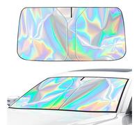 KMNBHTS Parasole Parabrezza Auto, per Range Rover Evoque 2012-2018 Schermo Olografico Anti UV, Protezione Solare e Isolamento Termico Salva Cruscotto,M（140 * 70cm）